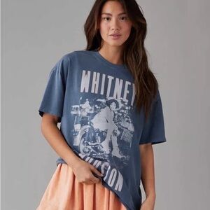 AE Oversized Whitney Houston Graphic T-Shirt